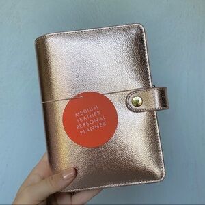 Kikki K Rosegold Metallic Personal Planner, RARE, Like New